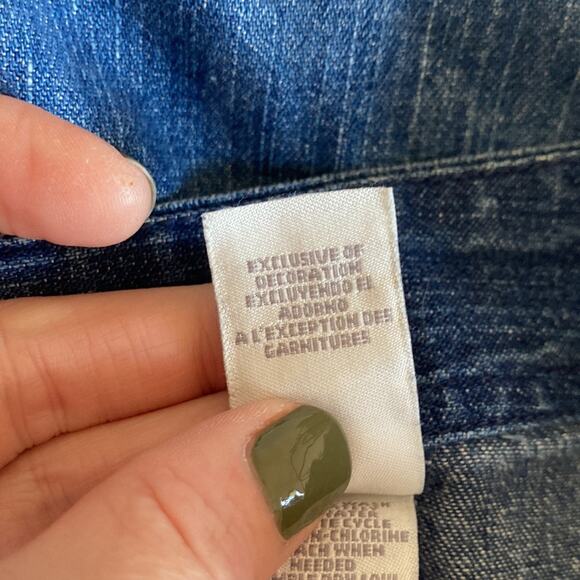 Liz Claiborne Denim Embroidered A-line Skirt, Size 4 - Picture 6 of 8